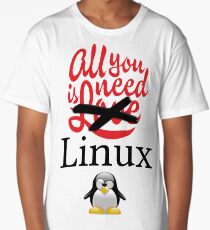 Geek Nerd - All you need is linux love Long T-Shirt