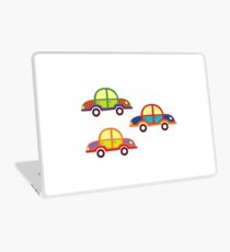 little cars - cartoon cars - colorful cars - little cars Laptop Skin