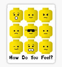 'How Do You Feel?' by Customize My Minifig Sticker