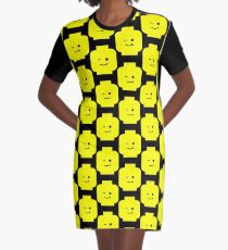 Minifig Winking Head Graphic T-Shirt Dress