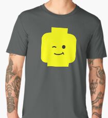 Minifig Winking Head Men's Premium T-Shirt