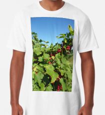 Red Currants on the Bush Long T-Shirt