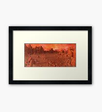 Mars Landscape Framed Print
