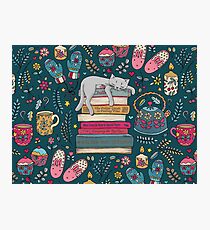 How to Hygge Like a Cat Photographic Print