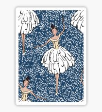 Swan Lake Snowstorm Sticker