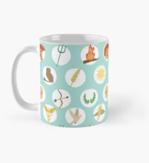 Taza Patrón de repetición de la mitología griega de dioses - Percy Jackson Inspired