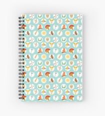 Cuaderno de espiral Patrón de repetición de la mitología griega de dioses - Percy Jackson Inspired