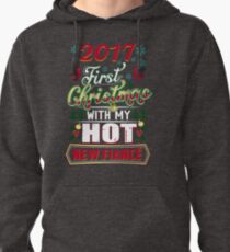 First Christmas With Hot New Fiance Engaged Couple Pullover Hoodie
