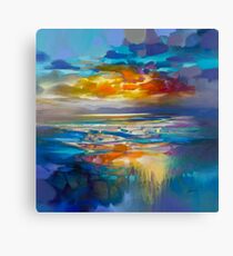 Liquid Cyan Canvas Print