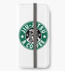 JIU JITSU UND KAFFEE - LUSTIGE BRASILIANISCHE JIU JITSU iPhone Flip-Case/Hülle/Klebefolie