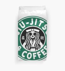 JIU JITSU AND COFFEE - FUNNY BRAZILIAN JIU JITSU Duvet Cover