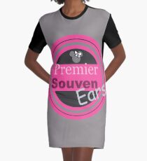 Premier Souvenears - Pink Logo Graphic T-Shirt Dress