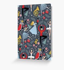 Clara's Nutcracker Ballet repeat by Robin Pickens Greeting Card