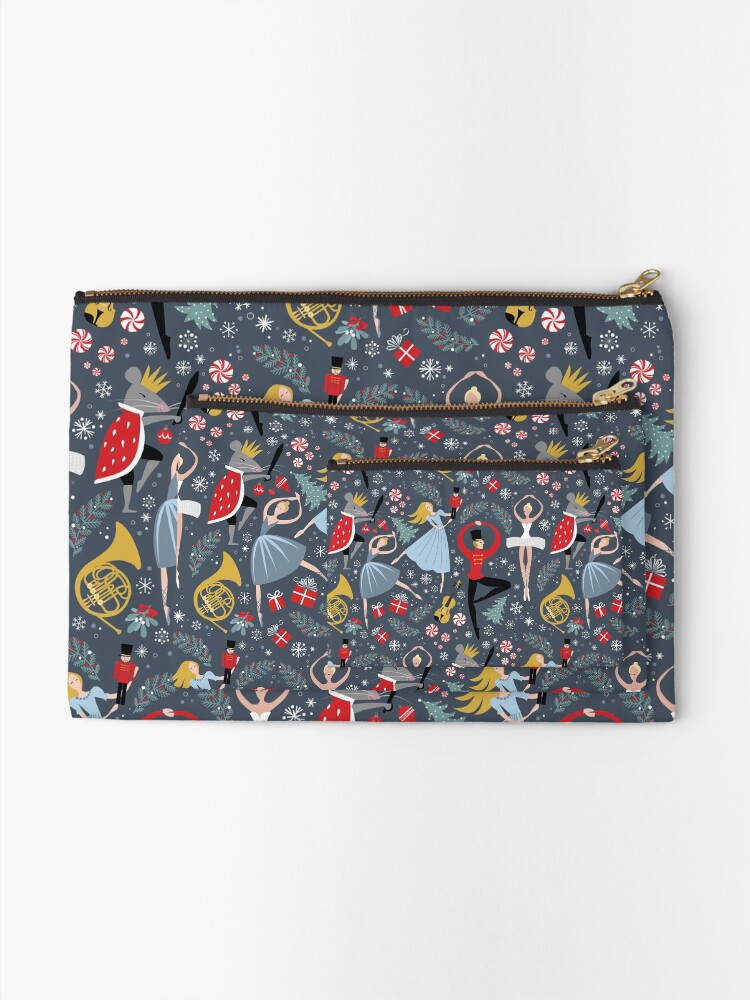 Alternate view of Clara's Nutcracker Ballet repeat by Robin Pickens Zipper Pouch