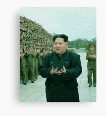 Kim Jong Un- Bloods Canvas Print