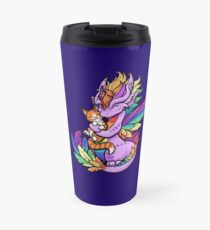 Taza de viaje Rainbow Dragon con Kitty Friend