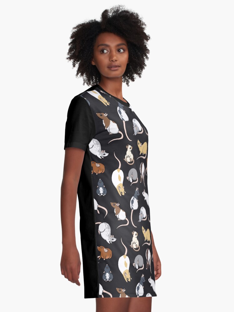 Alternate view of Rats Graphic T-Shirt Dress