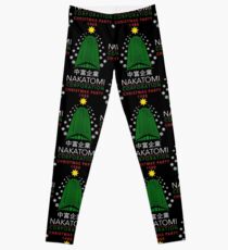 Nakatomi Corporation Christmas Party Snowflake Tower Leggings