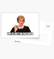 Um is not an answer Postcards
