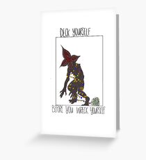 Deck Yo Demogorgon Self Greeting Card