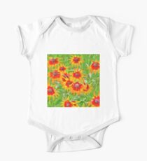 Flowers One Piece - Short Sleeve