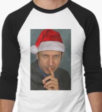 Christmas Jeff Goldblum Baseball ¾ Sleeve T-Shirt