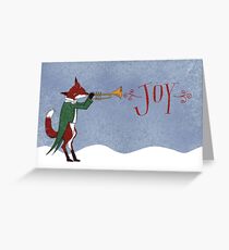 Christmas Fox Greeting Card
