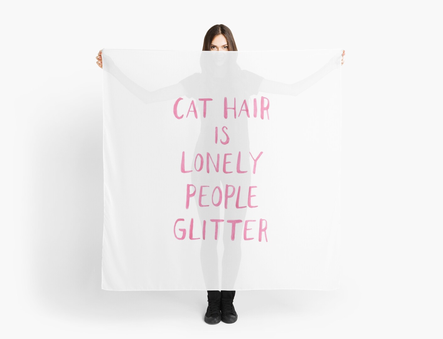 cat hair scarf