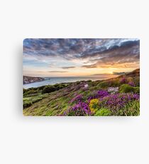 The Needles At Sunset Isle Of Wight Canvas Print