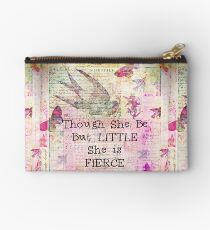 She is Fierce, Shakespeare Art Quote Zipper Pouch