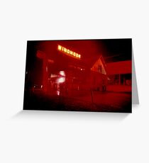 Gas Station Greeting Card
