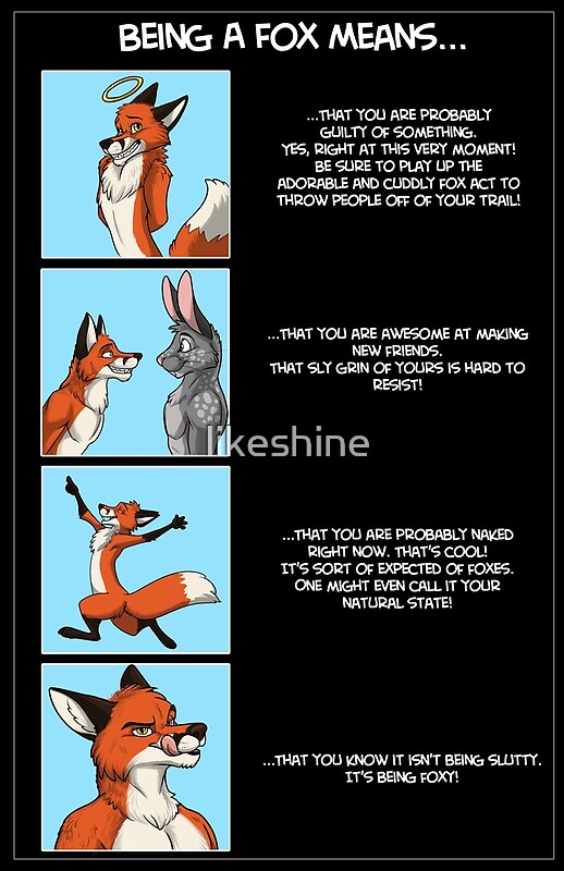 "Being a Fox Means..." by likeshine Redbubble