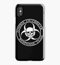 Zombie Outbreak Response Team w/ skull - dark iPhone Case