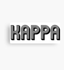 Kappa retro sticker Canvas Print