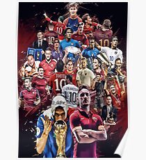 Francesco Totti (AS Roma and Italy NT) Poster