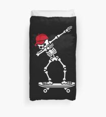 Dab dabbing skeleton skateboard skater Bettbezug