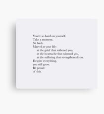 Inspirational Quote Canvas Print