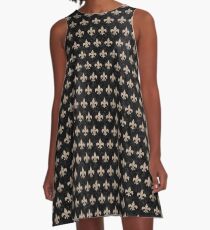 ROYAL1 SCHWARZER MARMOR & SAND A-Linien Kleid
