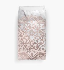 Funda nórdica Serie Vogue - mandala de oro rosa