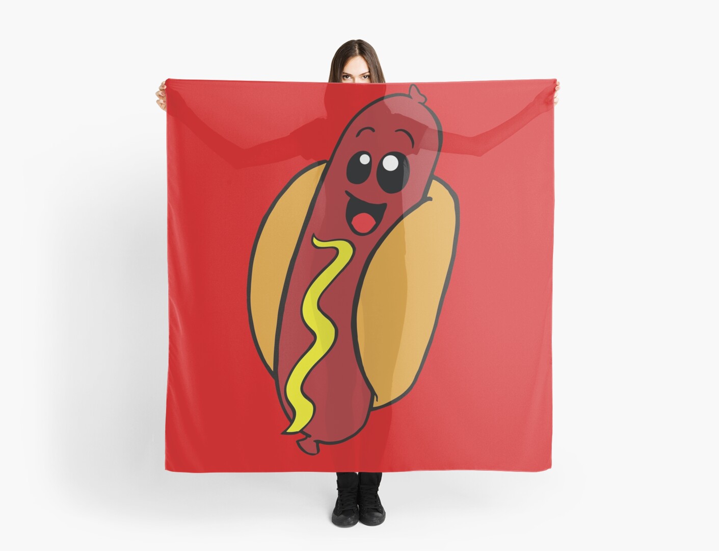 hot dog scarf