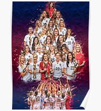 USWNT 1 Year World Cup Champs! Poster