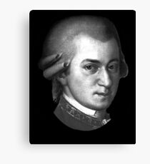 The genius Wolfgang Amadeus Mozart Canvas Print