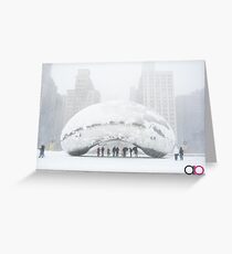 Bean Covered in Snow Greeting Card