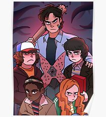 Stranger Things: Steve and the gang Poster