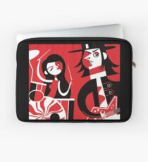 Black, White & Red Laptop Sleeve