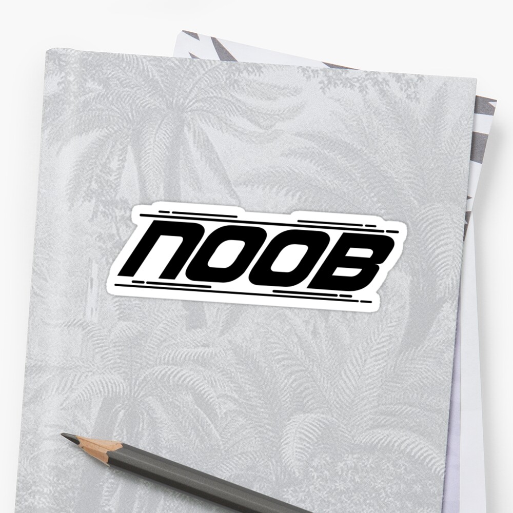 Noob Sticker By Kleynard Redbubble - roblox noob stickers redbubble