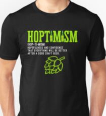 Best Selling Hoptimist with A Hoptimism Craft Beer Unisex T-Shirt
