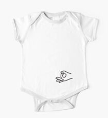 Circle Punching Game Short Sleeve Baby One-Piece