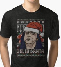 Oh Hi Santa Tri-blend T-Shirt