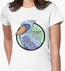 Threatened Shoe-billed stork Women's Fitted T-Shirt